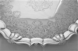 Super quality large armorial George II silver salver London 1751 William Peaston