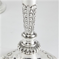 A Pair of 3 light George III Silver Candelabra