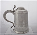 Good quality crested George I Britannia silver tankard London 1716 William Petley