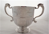 Super quality large early George I Britannia silver 2 handled cup London 1714 David Kilmaine