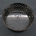 Early 19th Century Antique George IV Sterling Silver Wine Coaster London 1824 Benjamin Smith III