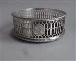 A FINE GEORGE III WINE COASTER MADE IN LONDON IN 1771 BY THOMAS NASH.