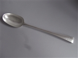 A Very Rare Early George III Hanoverian 'hook End' Serving/basting Spoon Made in Dublin in 1766 by Joseph Cullen