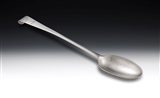 A Very Rare George Ii Hanoverian 'hook End' Serving/basting Spoon Made in Dublin in 1759 by Daniel Popkins