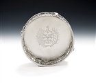 An Exceptionally Rare George Iii Neo Classical Cast Wine Coaster Made in London in 1774 by Peter Devignes