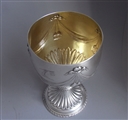 An Important & Extremely Rare Set of Four George Iii Neo Classical Drinking Goblets Made in London in 1773 by William Turton