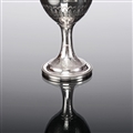 VICTORIAN SILVER WINE OR WATER GOBLET
