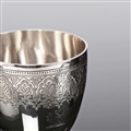 VICTORIAN SILVER WINE OR WATER GOBLET