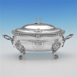 George III Rococo Sterling Silver Soup Tureen