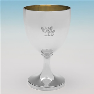 Cork Antique Sterling Silver Goblet C.1815