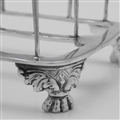 Rare Pair of George IV Period Sterling Silver Toast Racks