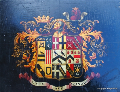 JOHNSON ARMORIAL CARRIAGE PANEL JOHNSON Aynscoughee Hall