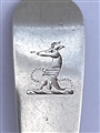 Irish Dublin George III hallmarked sterling silver Fiddle pattern teaspoon, 1813