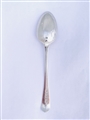 George III hallmarked sterling silver Old English pattern dessert spoon, 1789