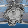 Rococo George II Sterling Silver & Glass Oil & Vinegar