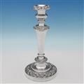Set of 4 George IV Period Sterling Silver Candlesticks
