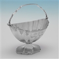 George III Neoclassical Sterling Silver Sugar Basket