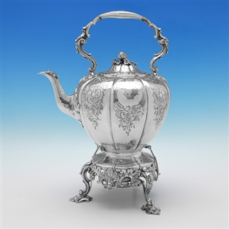 Attractive Victorian Sterling Silver Kettle