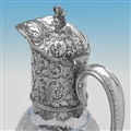 Stunning Pair of Victorian Silver Claret Jugs