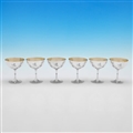 Set of 6 Victorian Champagne Coupes