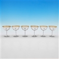 Set of 6 Victorian Champagne Coupes