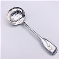 Antique Hallmarked Sterling Silver Victorian Fiddle & Thread Pattern Sauce Ladle 1853