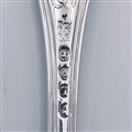 Antique hallmarked Sterling Silver George III King's Hourglass Pattern Dessert Fork 1814