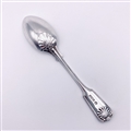 Antique Hallmarked Sterling Silver Military Interest: Edward VII Fiddle Thread & Shell Pattern Teaspoon 1910