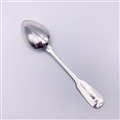 Antique Hallmarked Irish Sterling Silver William IV Rat-Tail Fiddle Pattern Teaspoon 1832