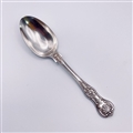 Antique Hallmarked Sterling Silver Victorian Queen's Pattern Dessert Spoon 1894