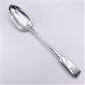 Rare Antique Hallmarked Exeter Sterling Silver George III Fiddle Pattern Gravy Spoon 1814