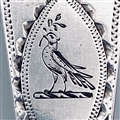 Antique Hallmarked Irish Sterling Silver Bright-Cut Teaspoon