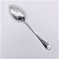 Antique Hallmarked Sterling silver Victorian oOd English Pattern Dessert Spoon 1862