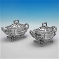Dining Table Suite of Soup Tureen & Pair of Sauce Tureens