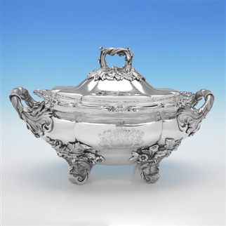 Magnificent Sterling Silver Soup Tureen