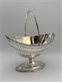 Antique Hallmarked Sterling Silver George III Swing-Handled Basket London 1789