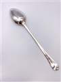 Antique Hallmarked Sterling Silver Feather Edge Old English Pattern Gravy Basting or Stuffing Spoon London 1786