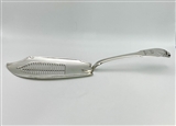 Antique Hallmarked Sterling Silver George III Fiddle and Shell Pattern Fish Slice London 1819