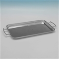 Stylish sterling silver bar tray