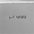 Stylish sterling silver bar tray