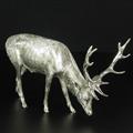 SILVER GRAZING STAG